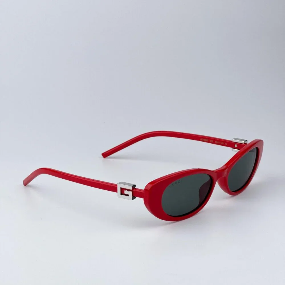 Gucci GG1680S 005 Men BRAND NEW Sunglasses Red Grey Cat Eye
